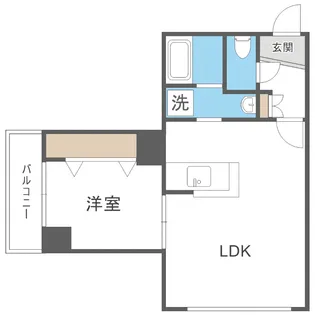 カサヴェルデ平岸【307号室】の間取り