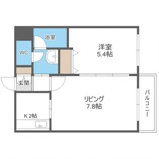 ミュプレ円山公園【2階】の間取り
