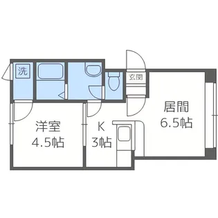 ソシアルトミイNO.63【6号室】の間取り