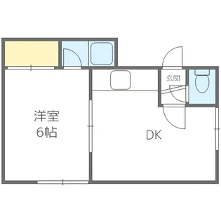 ハイデンス平岸B【102号室】の間取り
