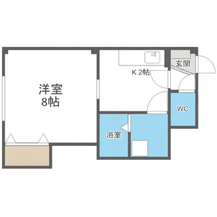 メゾンド南郷15【401号室】の間取り