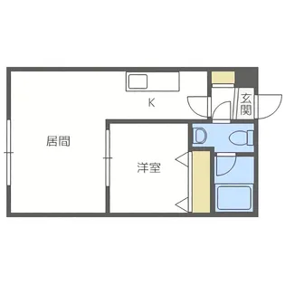 モア南6条【1階】の間取り