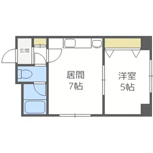 モア南6条【4階】の間取り