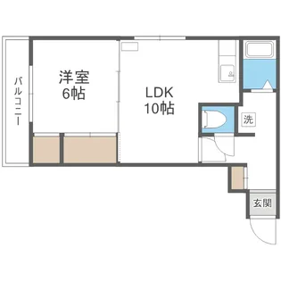 第一粕谷マンション【103号室】の間取り