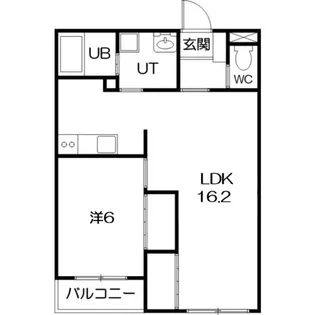 ロイヤルシティ月寒【2階】の間取り
