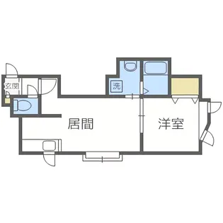 KAZU菊水【0102号室】の間取り