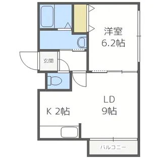 A BOND平岸【2階】の間取り