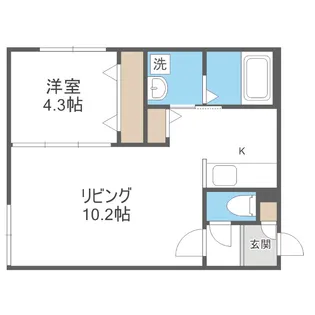 HERO YAMAHANA2【1階】の間取り
