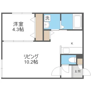 HERO YAMAHANA2【2階】の間取り
