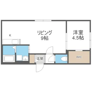 HERO YAMAHANA1【303号室】の間取り