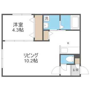HERO YAMAHANA1【4階】の間取り