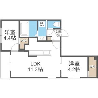 カペラアイン【2階】の間取り