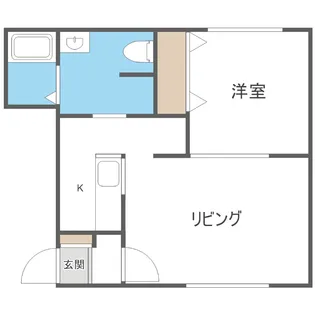 グランメール幌西B棟【3階】の間取り