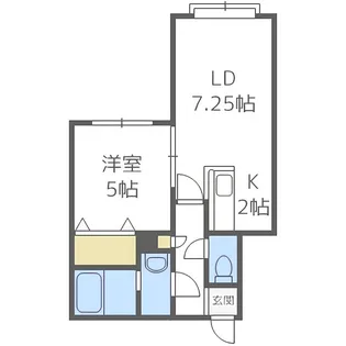 ビーブルー【3階】の間取り