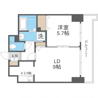 ティアラタワー中島倶楽部(I)【9階】の間取り