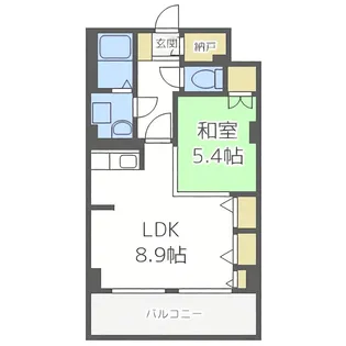 レジデンスカープ札幌【15階】の間取り