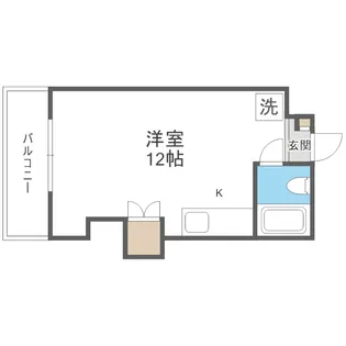 メトロサイドコーポ【5階】の間取り