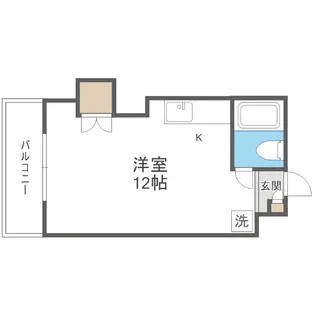 メトロサイドコーポ【8階】の間取り