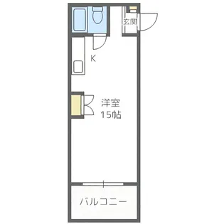 メトロサイドコーポ【8階】の間取り