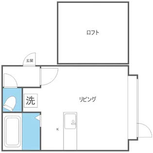 ラフィーネ厚別【2階】の間取り
