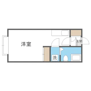 北海パレス19【2階】の間取り