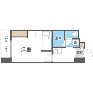 CANVASSすすきの【5階】の間取り