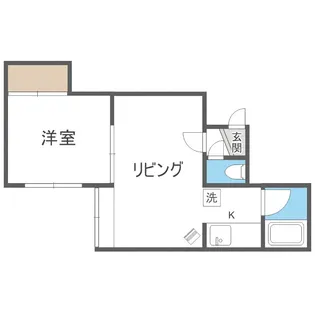 パレス本通【3階】の間取り