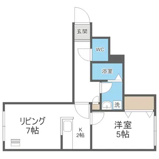 ドリームハウス月寒【2階】の間取り