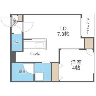 アズールⅥ【5階】の間取り