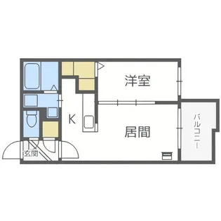ブランコ新札幌【4階】の間取り