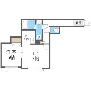 グッドライト月寒東【3階】の間取り