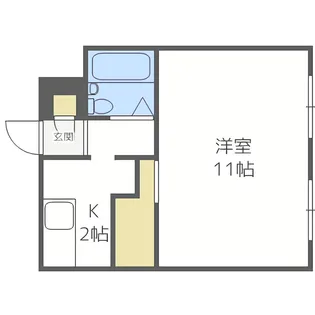 グランメール北2条【4階】の間取り