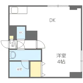 LEE苗穂駅前ビル【7階】の間取り