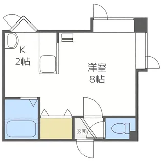 リファイン一番館【2階】の間取り