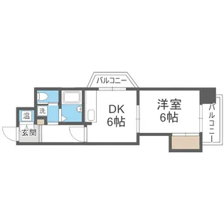 朝日プラザ北7条A棟【10階】の間取り
