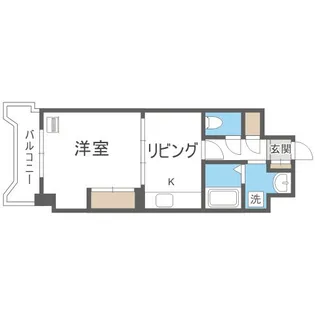 ドミ18ロイヤル【7階】の間取り