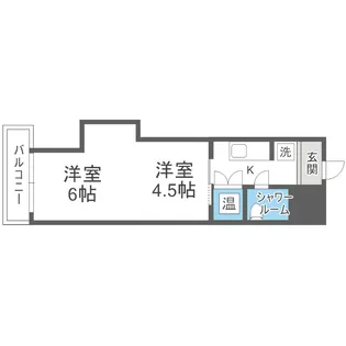 GSハイム中島公園【1階】の間取り