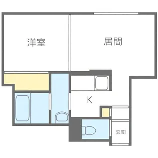 ドリームハウス月寒【1階】の間取り