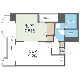 札幌ビオス館【6階】の間取り