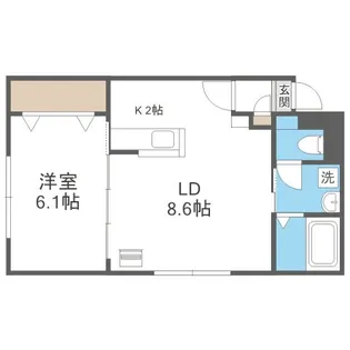 アークガーデンシティB【1階】の間取り