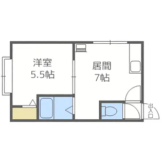 シャンベルタン【2階】の間取り
