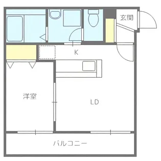 グランドサクセス南円山【2階】の間取り