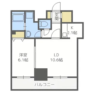 ティアラタワー中島倶楽部(I)【5階】の間取り