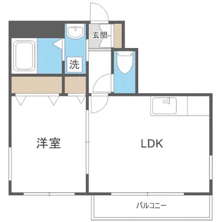 ラフィネ山鼻S23ビルディング【4階】の間取り