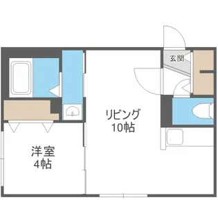 DESTINO Residencia HIGASHISAPPORO【402号室】の間取り
