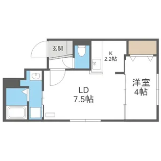 ALPHA本郷通Ⅱ【402号室】の間取り