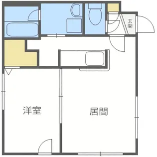 レモネード菊水【1階】の間取り
