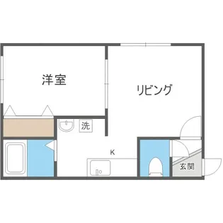 ライズフラット【2階】の間取り