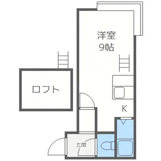 ストラーダ中の島【2階】の間取り