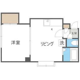 サンジェーヌ【6号室】の間取り